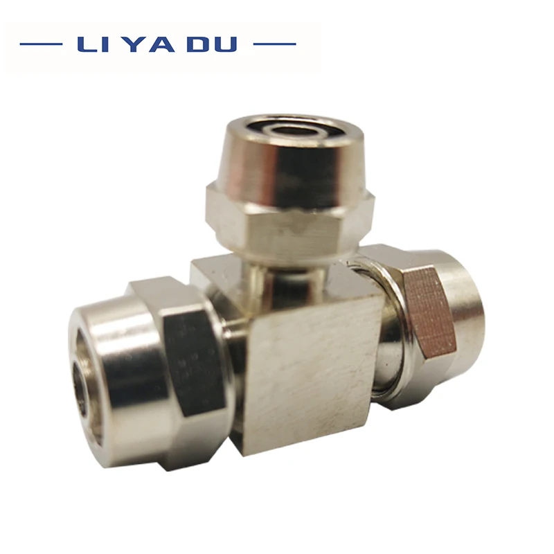 T-Type Tee Variable Diameter Pneumatic Pipe Quick Twist Joint PEG 4mm 6mm 8mm 10mm 12mm 16MM PEG6-8-6 12-8-12 Air Hose Fitting |