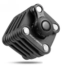 Велосипедные складные мини-замки ROCKBROS, защита от кражи, с цепью и кодом, складные замки, Велосипедные замки гамбургера, 4 цвета