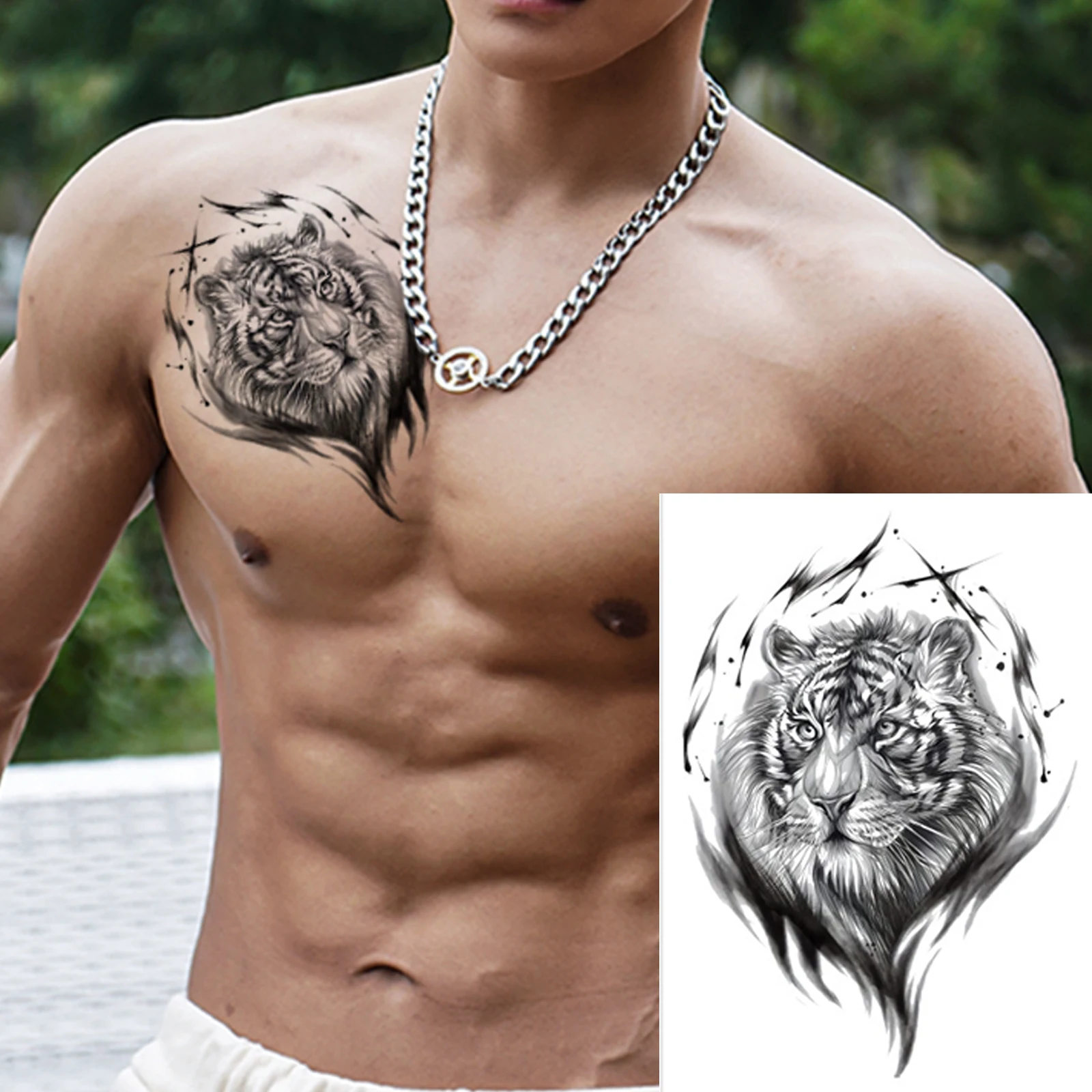 

1 PC Tattoo Stickers Temporary Tattoos Cool Body Makeup Art Fake Tattoo Tattoo Sticker Waterproof Temporary Tattoo for Women Men