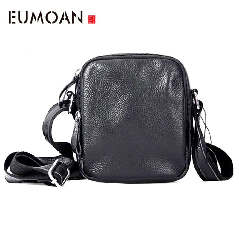Мужская сумка EUMOAN из воловьей кожи многофункциональная Повседневная подвесная