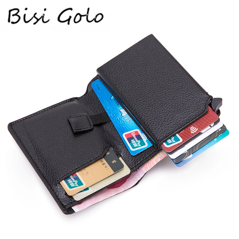 

Кошелек с RFID-защитой BISI GORO 2021, Алюминиевый, мягкий, тонкий