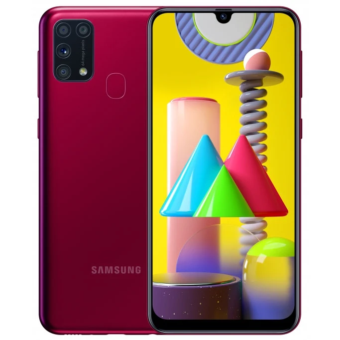 Смартфон Samsung Galaxy M31 Red 6.4" AMOLED Exynos 9611 6Гб 128Гб 64Mп Android 10 NFC 6000mAh|Смартфоны| |