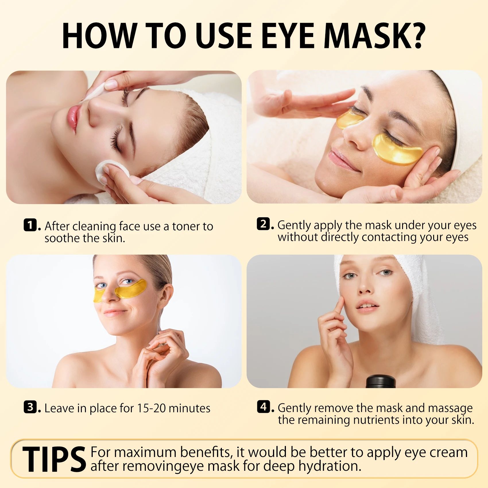 

20 pairs SKINER 24K Gold Eye Mask Anti-Aging Dark Circles Acne Beauty Patches For Eye Skin Care Moisturizing Eye Bags Treatment