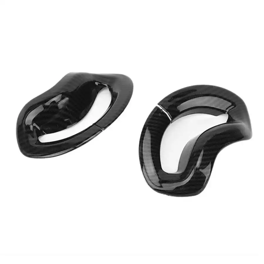 

Car Mirror 2pcs Carbon Fiber Style Seat Safty Belt Pillar Cover Trim Fits for X5 G05 2019 car styling