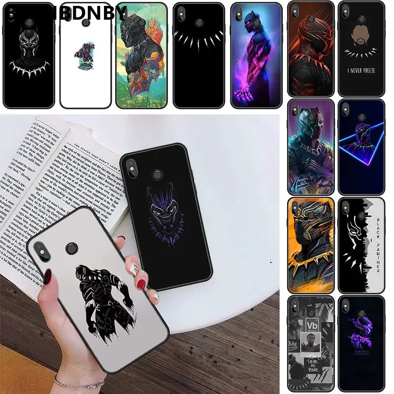 Чехол для телефона черный пантера Красочный милый чехол Xiaomi 8 9 se Redmi 6 6pro 6A 4X7 note 5 7 |