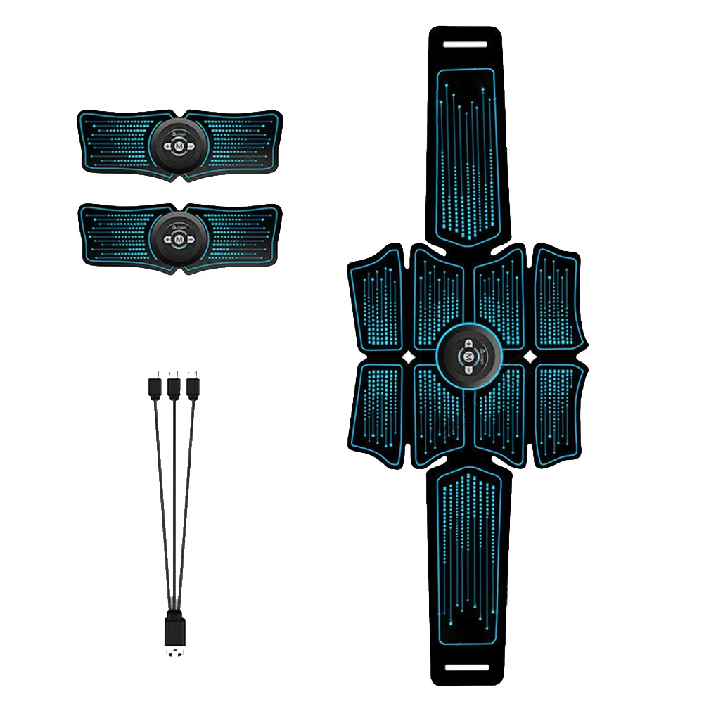 Fitness Exercise Massage Abdominal Muscle Stimulator USB Charging Home Fat Burning Toner Gym Belt Easy Operate Body Effective |