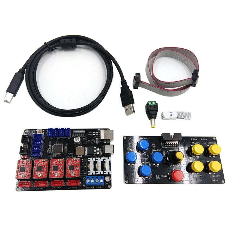 GTBL Diy ЧПУ Usb управление Лер 4 оси гравер машина панель управления гравировальный
