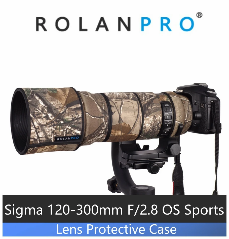 Линзы ROLANPRO камуфляжное пальто дождевик для Sigma 120-300 мм F/2 8 OS Спортивные защитный