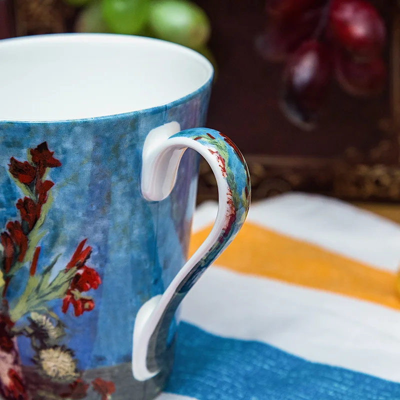 Shandong Awalong popular Van Gogh design 500 ml ceramic mug porcelain | Дом и сад