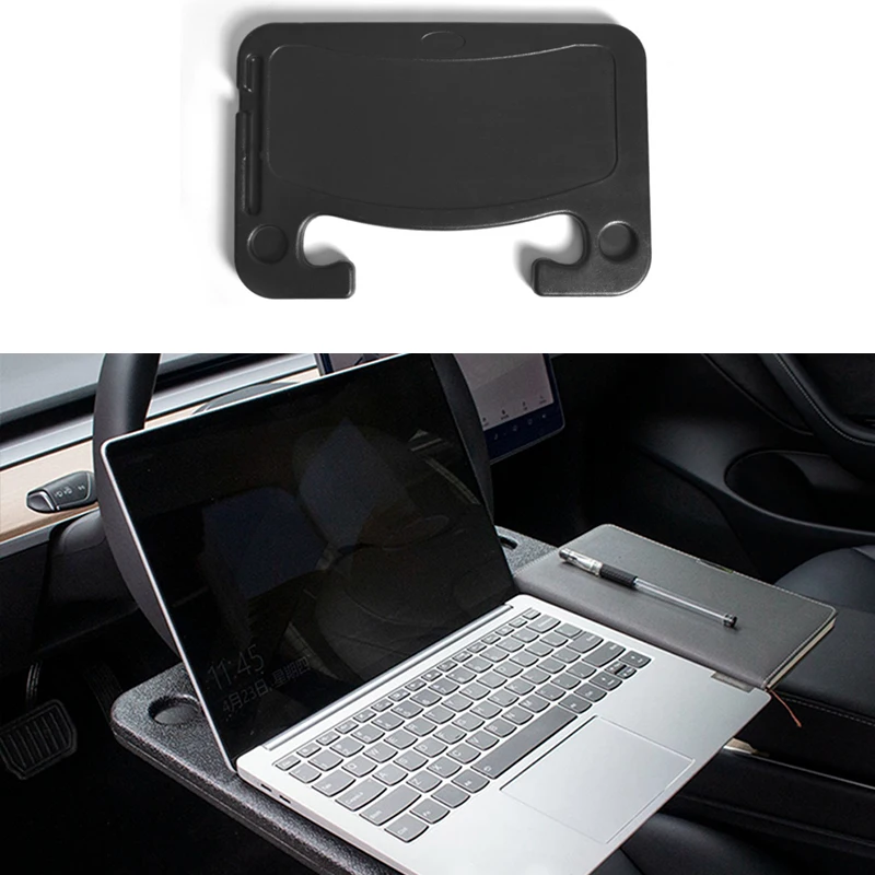

1PCS Car Steering Wheel Eating Tray/Laptop Desk Black Replacement for Tesla Model 3 S X Y