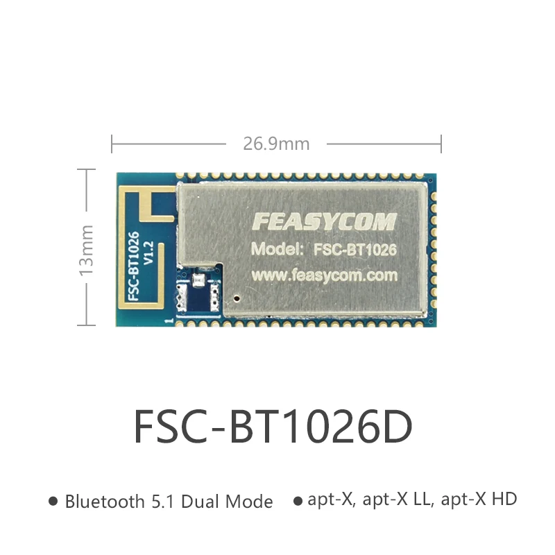 FEASYCOM Bluetooth 5 1 аудио модуль QCC 3034 чип для беспроводного приемника в A2DP стерео |