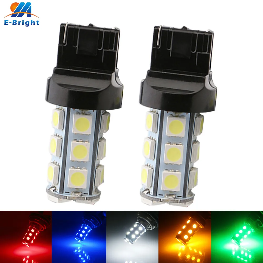 2 шт. DC12V 7440 T20 18 SMD 5050 Светодиодный лампа индикатора сигнала поворота обратный