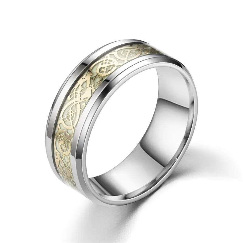 Dragon pattern Stainless steel men's ring fashion trend jewelry | Rings