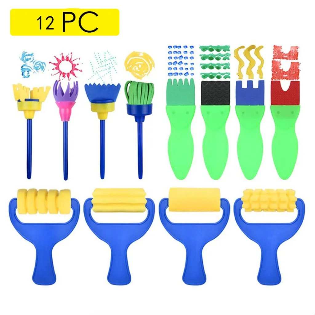 

5 шт., Детские разноцветные кисти для рисования