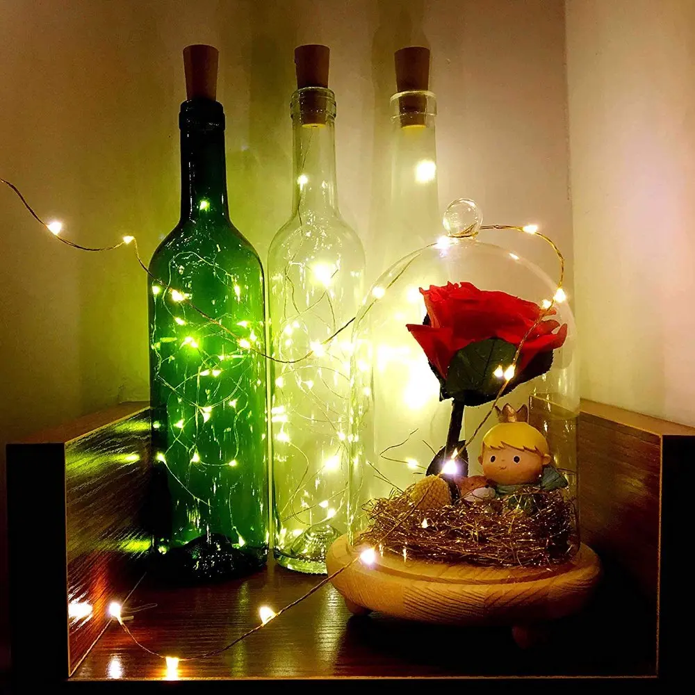 

New 3M 30LED lamp Cork Shaped Bottle Stopper Light Glass Wine LED Wire fairy String Lights Bar Party Supplies Wedding Decoration