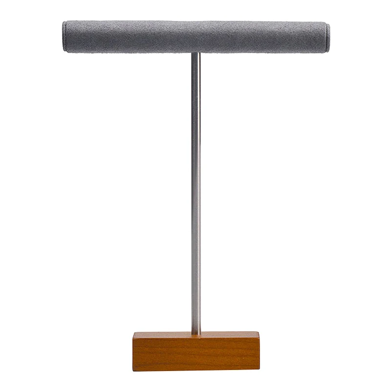 

Демонстрация ювелирных изделий из массива дерева, T-образные часы, ожерелье, браслет, дисплей, органайзер для хранения ювелирных изделий, де...