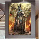 Алмазная живопись Shadow of Anubis, полноразмернаякруглая вышивка крестиком, мозаика в виде египетского короля Стразы, домашний декор