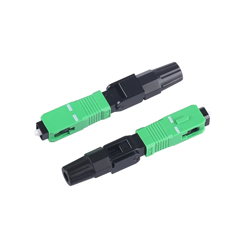 Free shipping 100Pcs/Lot ≤0.3dB 8802-TLC/3 60mm SC APC Single-Mode FTTH Fiber Optic SM Fast Connector SC/APC Quick-Connector