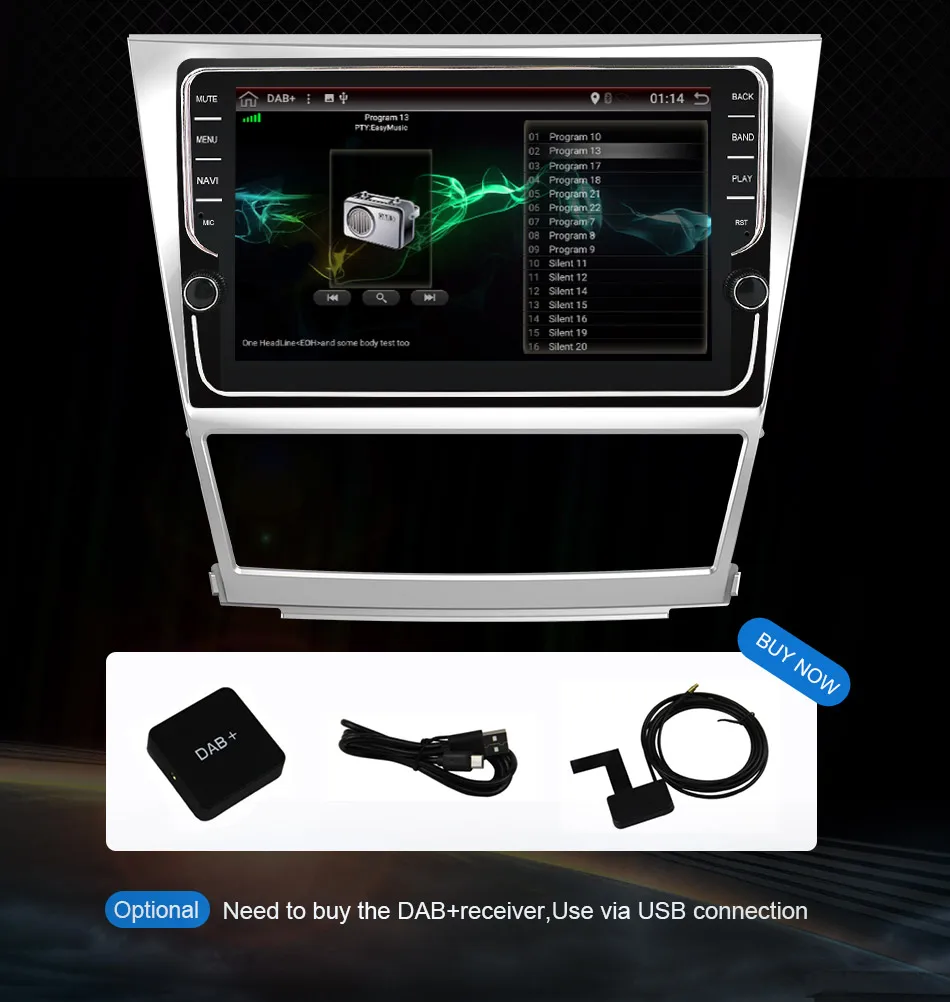 Eunavi ips TDA7851 Android 9 автомобильный Радио gps навигация для Toyota camry 2007 2008 2009 2010 2011 Мультимедиа стерео плеер без dvd