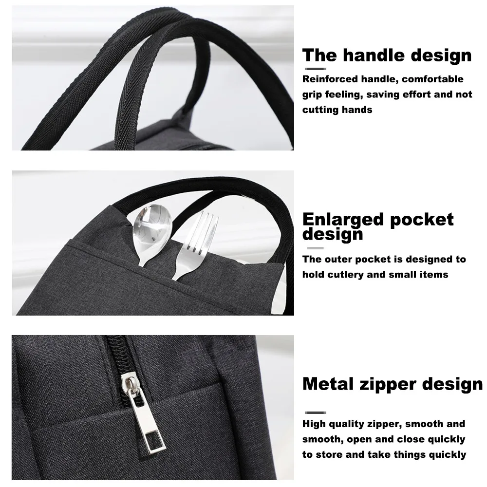 Сумки-Кулеры водонепроницаемая нейлоновая портативная Термосумка на молнии для