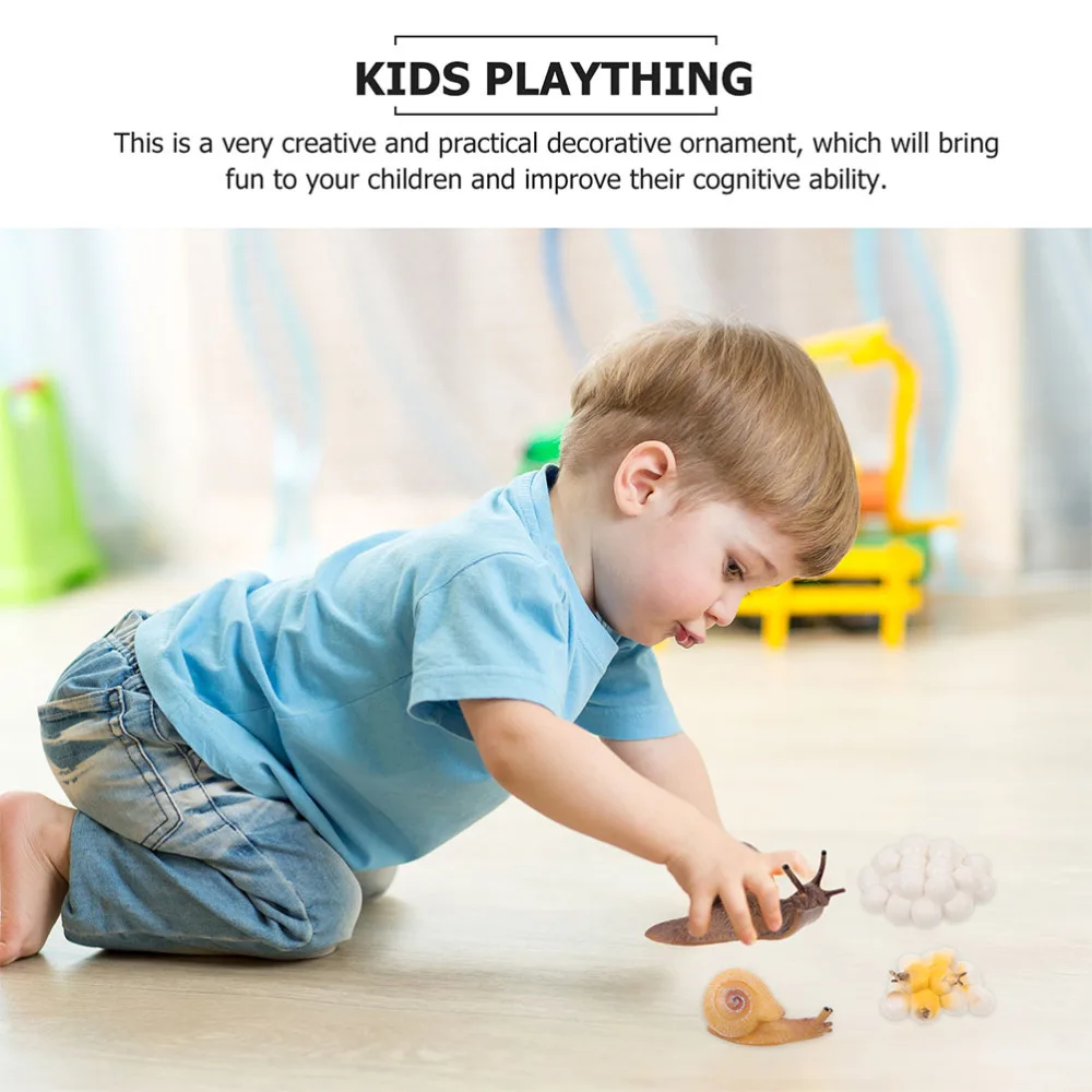 

2 Sets Insect Animal Models Snail and Butterflies Life Cycle Figurines for Kids