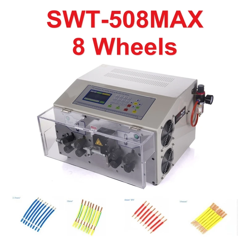 

SWT508MAX-8 Wheels Peeling Stripping Cutting Machine For Computer Automatic Wire Strip Stripping Machine 0.3 To 25MM 2800W