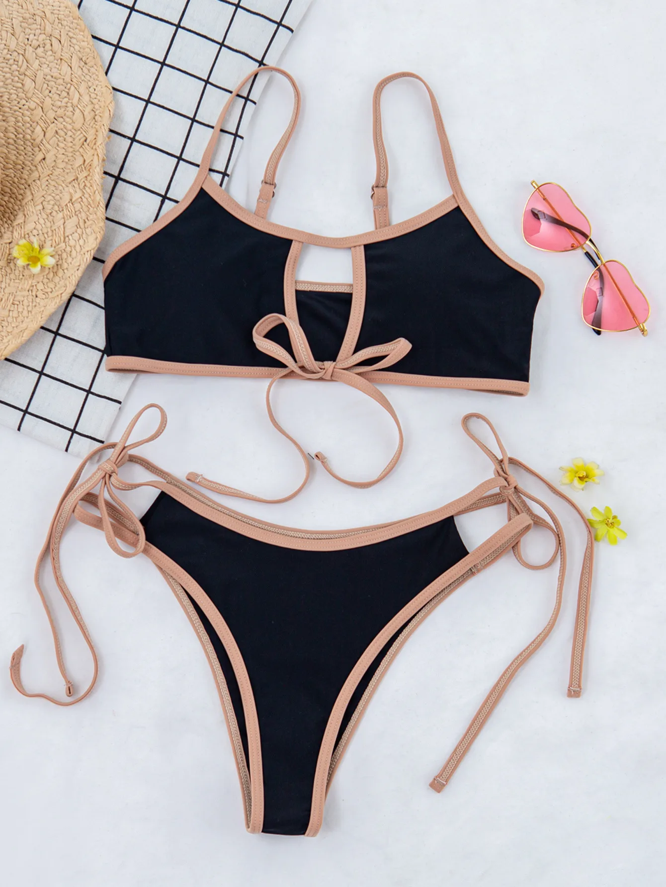 

Sexy Push Up Bikini Set Thong Two Piece Swimsuit Women Swimwear Female Beach Bathing Suit High Cut Swimming Suit Maillot De Bain