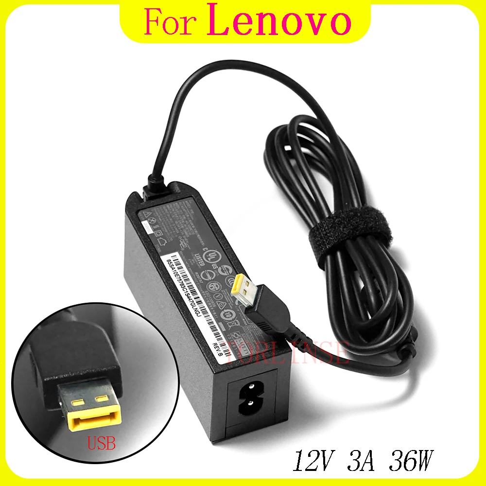 Адаптер переменного тока 12 В 3 А для Lenovo ThinkPad 10 Helix 2 4X20E75066 TP00064A зарядное устройство