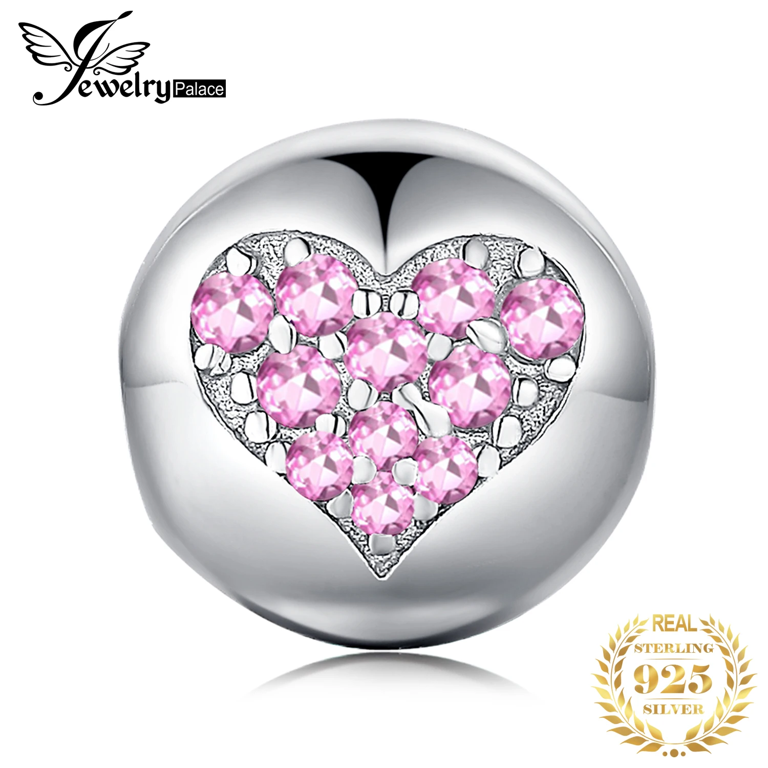 JewelryPalace 925 пробы серебро проложить кубический цирконий сердце Искусственный