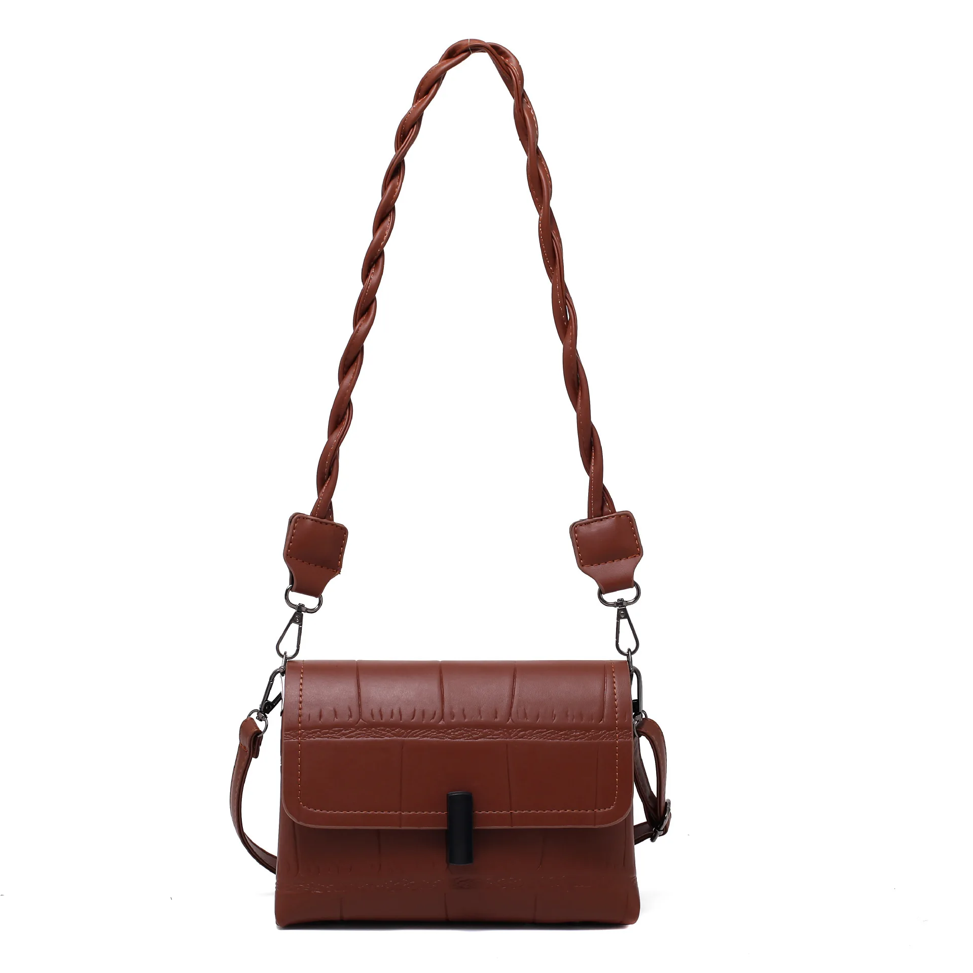 

New winter fashion ins messenger bag net red texture crocodile shoulder bag