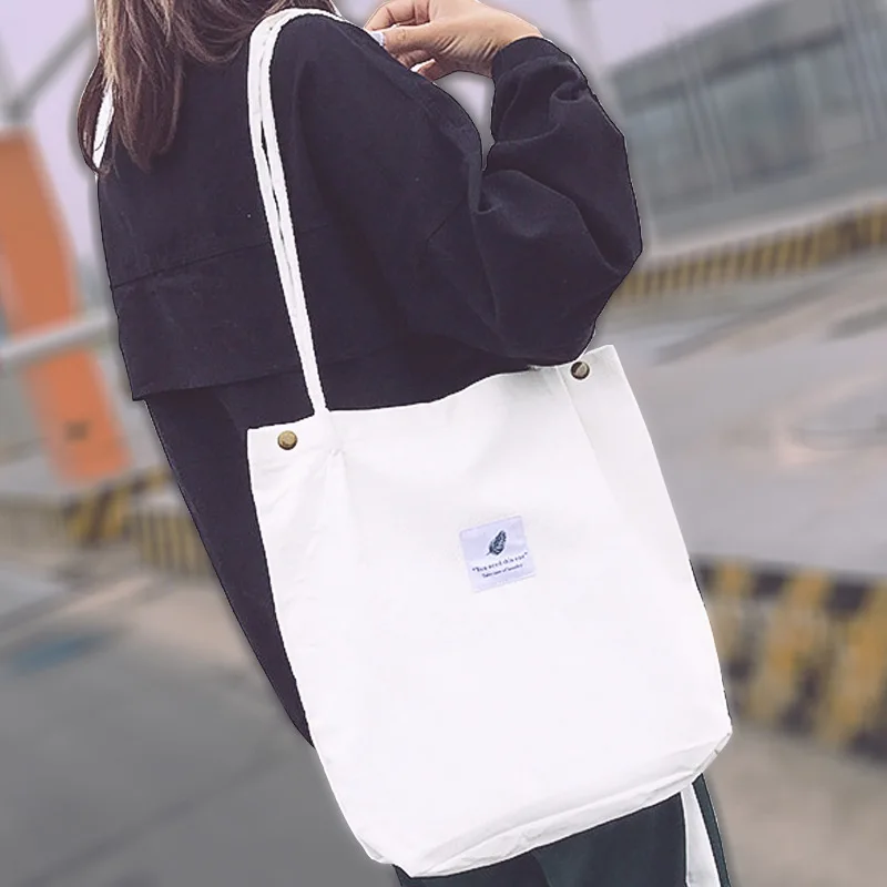 

Women Handbags Canvas Bag Large Capacity Shopping Bags For Ladies Shoulder Bags High Quality