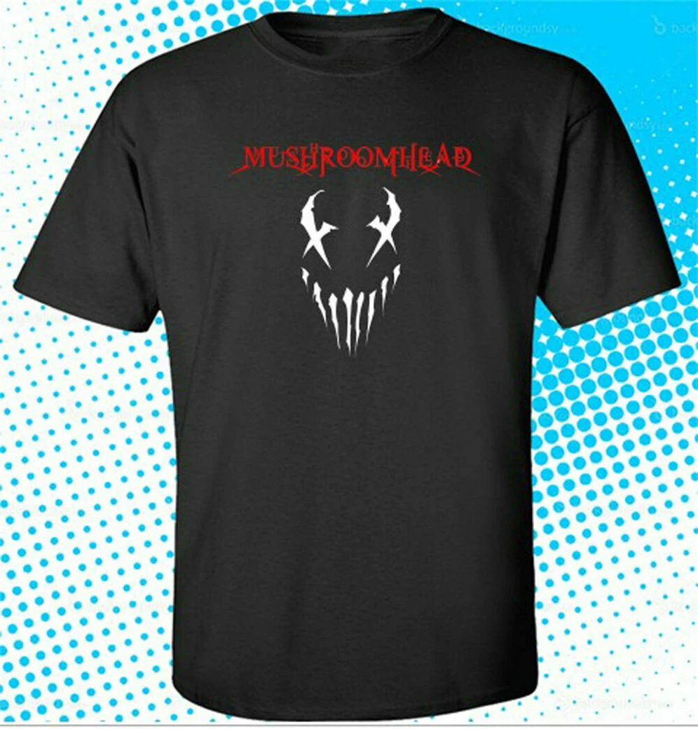 Новая металлическая лента Mushroomhead Мужская черная футболка Размер S до 2Xl модная