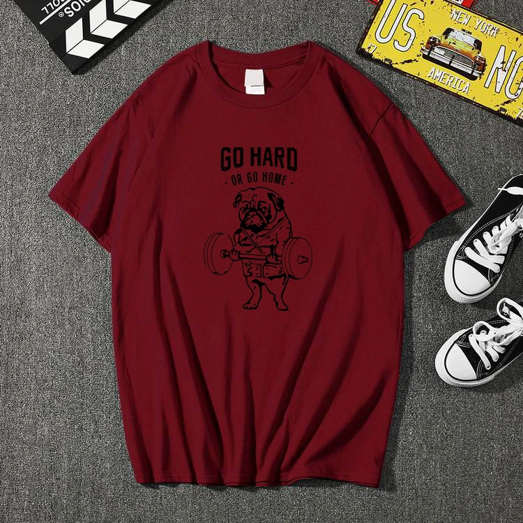 Мужская Повседневная футболка из хлопка HIPFANDI качественная модная с коротким