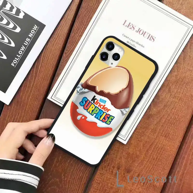 

Kinder Surprise Egg Phone Case for iPhone 11 12 pro XS MAX 8 7 6 6S Plus X 5S SE 2020 XR Soft silicone