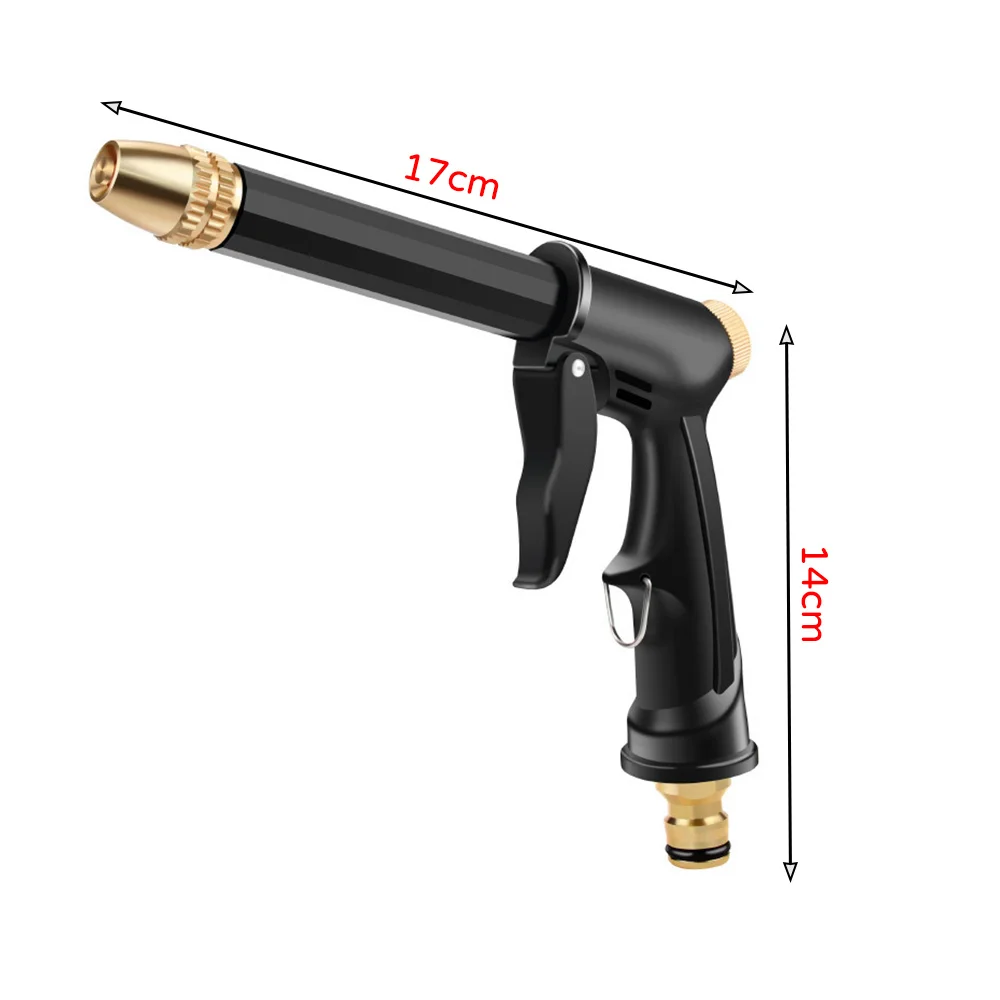 

High Pressure Water Spray Metal Brass Nozzle Car Garden Lawn Wash Hose Pipe
