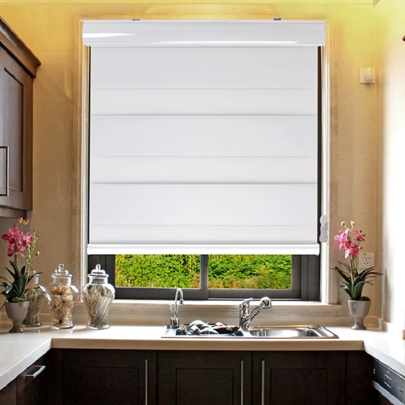 100% затемненные рулонные шторы с медленным подъемом система циркуляции шаров