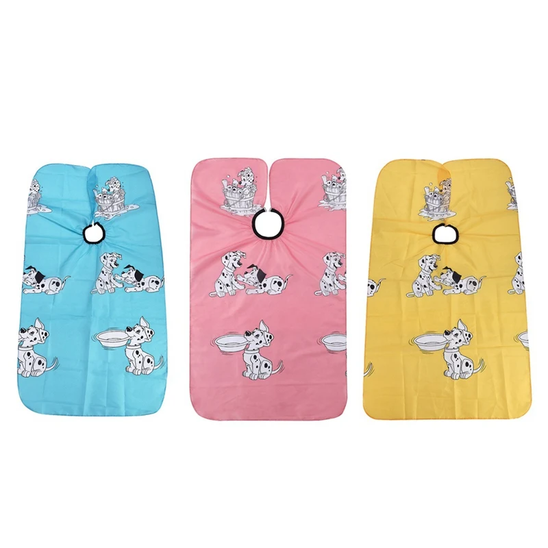 

Hairdressing Children Cartoon Cape Kid Hair Cutting Dyeing Gown Manteau Apron Wrap Clothes Home Barber Styling Tools Waterproof