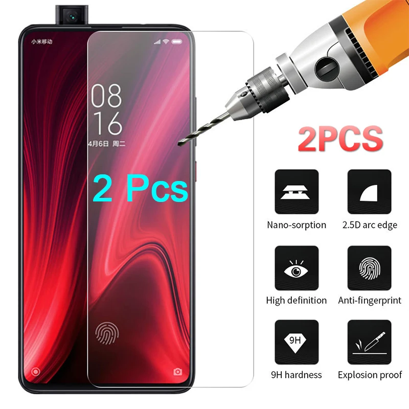Защитное стекло 9H HD для Redmi 8 7 6 Pro прочное закаленное Xiaomi 5 Plus 4 3 2|Защитные стёкла и