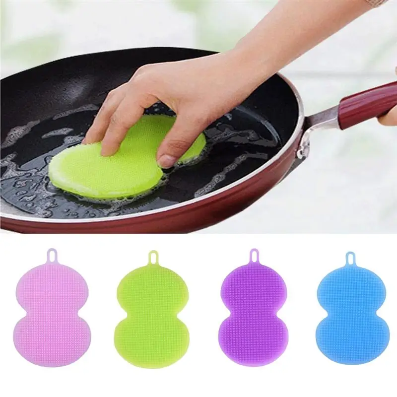 Многофункциональный кухонный инструмент для мытья тыквы силиконовые скрубберы