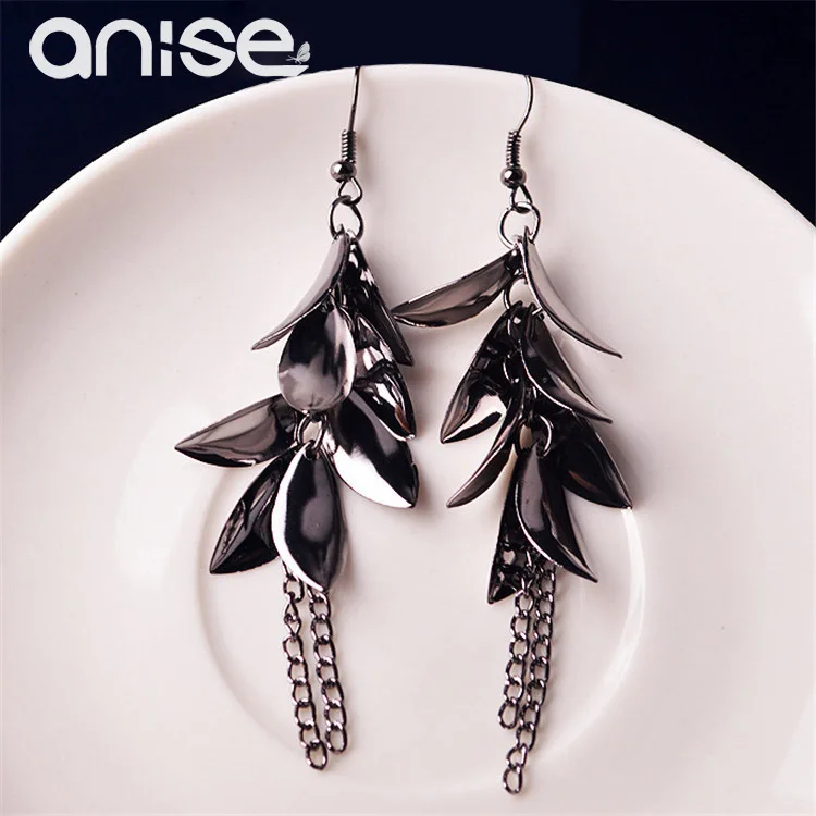 Женские Висячие серьги с кисточками Anise элегантные длинные висячие из