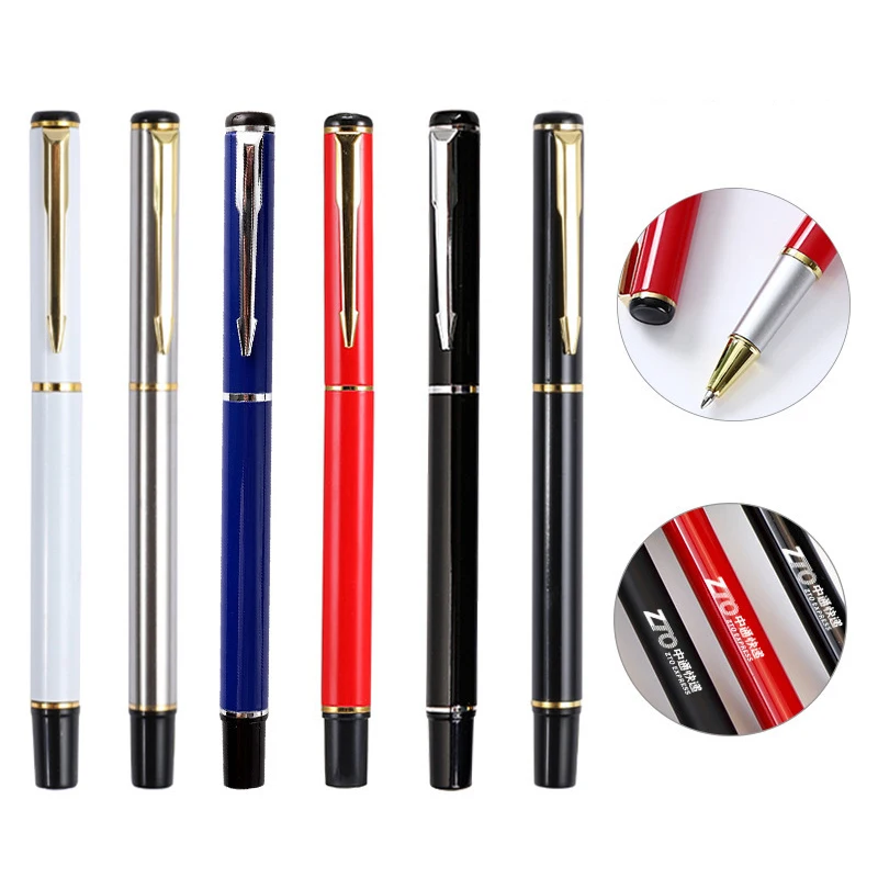 

1pcs Metal Pen School Supplies Ball Pen Office Supplies Gel Pen Business Signature Pen For Student Stationery Supplies