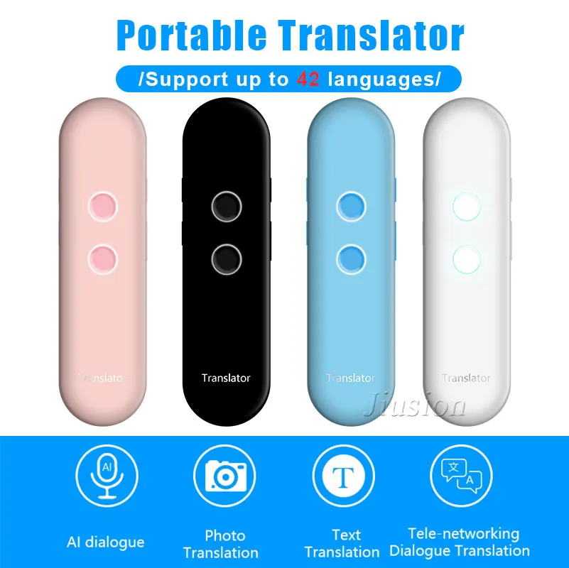 Portable Muamaenence Smart Voice Translator Artificial Intelligence Mini Instant Real-time Multiple Russian Language | Электроника