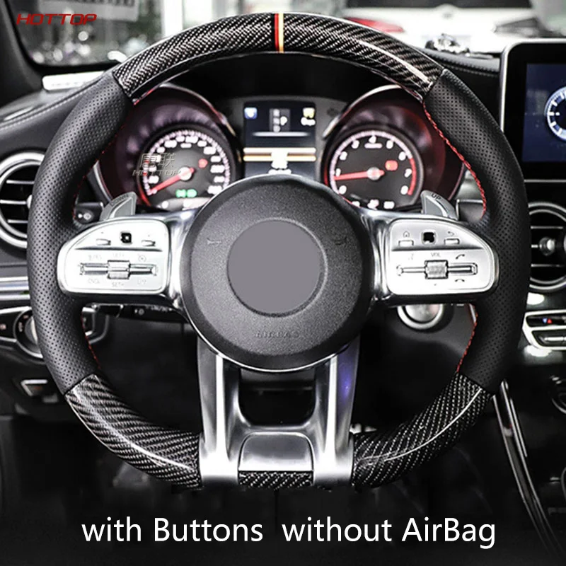 

For Mercedes-Benz GLC250 Coupe Amg 2018 Car Carbon Fiber Steering Wheel