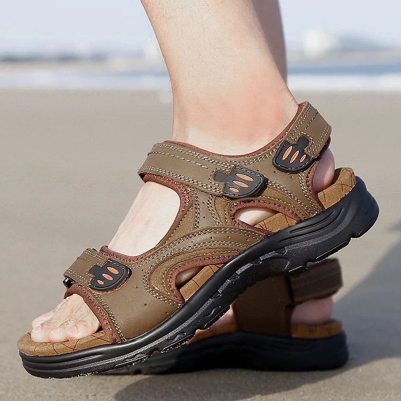 Брендовые сандалии для мужчин Коллекция 2021 года Модные повседневные уличные