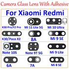 100 шт., оригинальные линзы для камеры Xiaomi Mi 9SE 10 11 Ultra Lite Poco F1 F2 Pro X2 Redmi 6A 7A 8 9 10 Pro Note 9T
