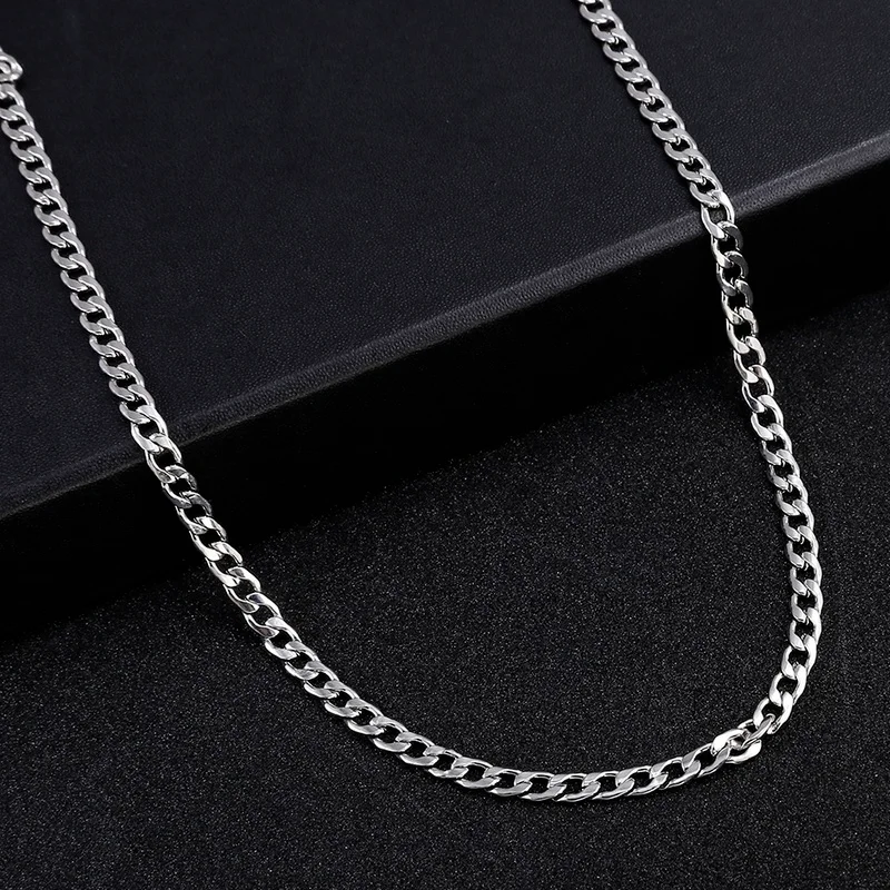 

Trendy Punk Alloy Metal Necklace Unisex Simple Atmospheric Chain Necklace