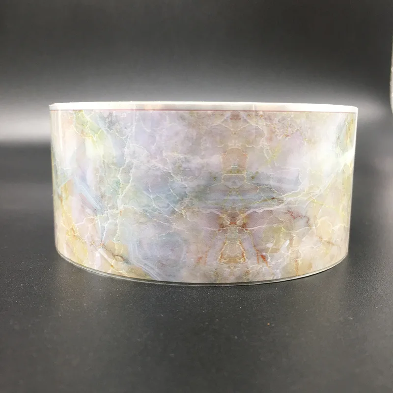 Наклейка из алюминиевой фольги для мрамора 1 рулон японская гелевая маникюрная