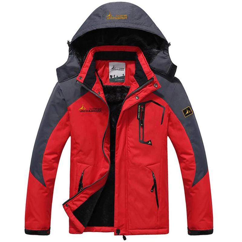 

Winter Fleece Hiking Trekking Jackets Outdoor Windproof Waterproof Outwear Parka Men Military Windbreaker Army Raincoat Overcoat