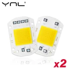 2 шт.лот COB светодиодный чип для лампы 10 Вт 20 Вт 30 Вт 50 Вт диод для выращивания растений AC 110 В 220 В светодиодный светильник для бусин полный спектр не требует драйвера