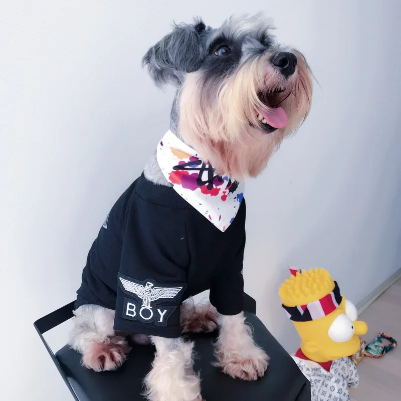 

Fashion Pet Dog Hoodie Clothes for Small Medium Dogs Cotton Schnauzer Bichon Leisure Sweatshirt French Bulldog Pet Clothing